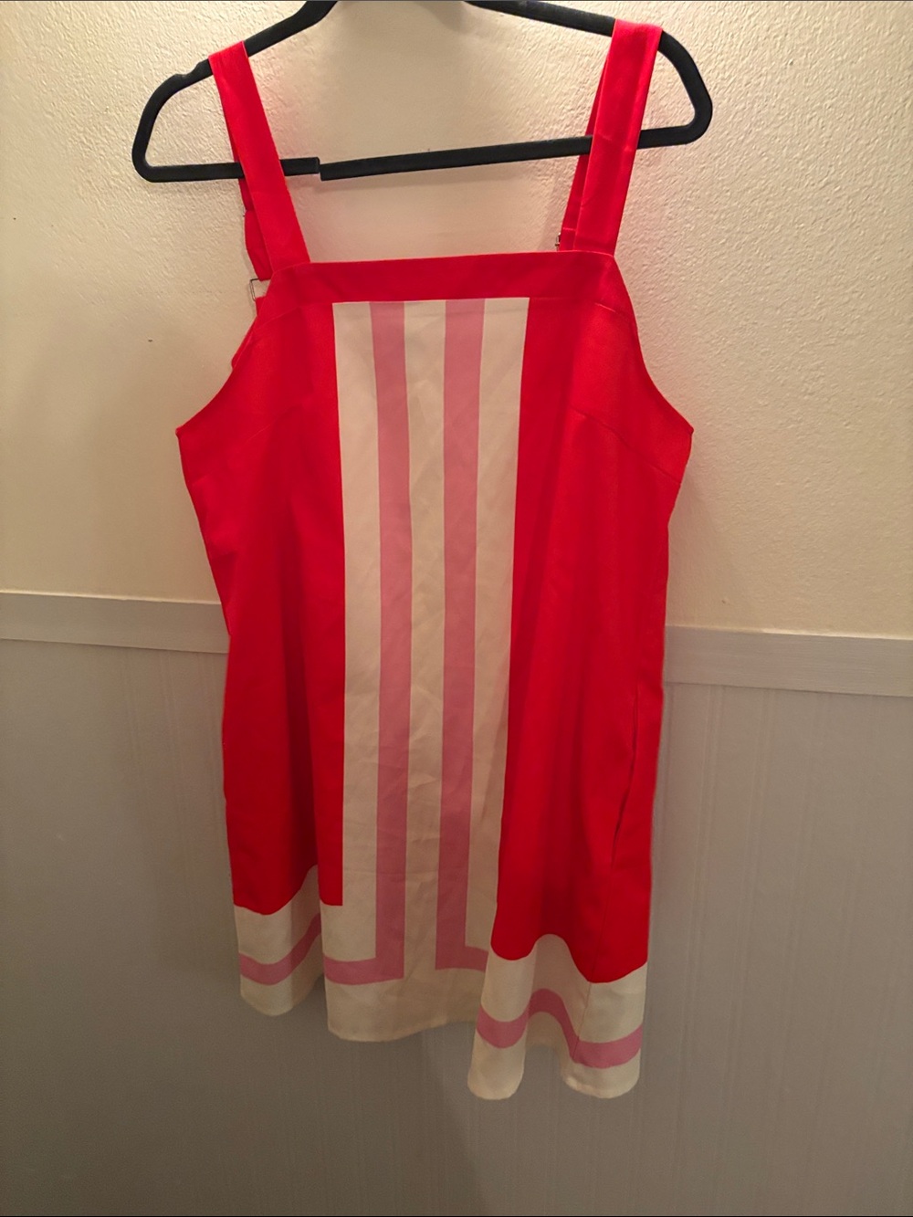 Amazon Red and White Striped Shift Dress